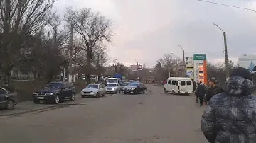 Последствие обстрела территории Донбасса 19 декабря 2017 г.Стаханов